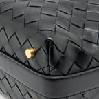 Bottega Veneta Mini Wallace Calfskin Black GHW