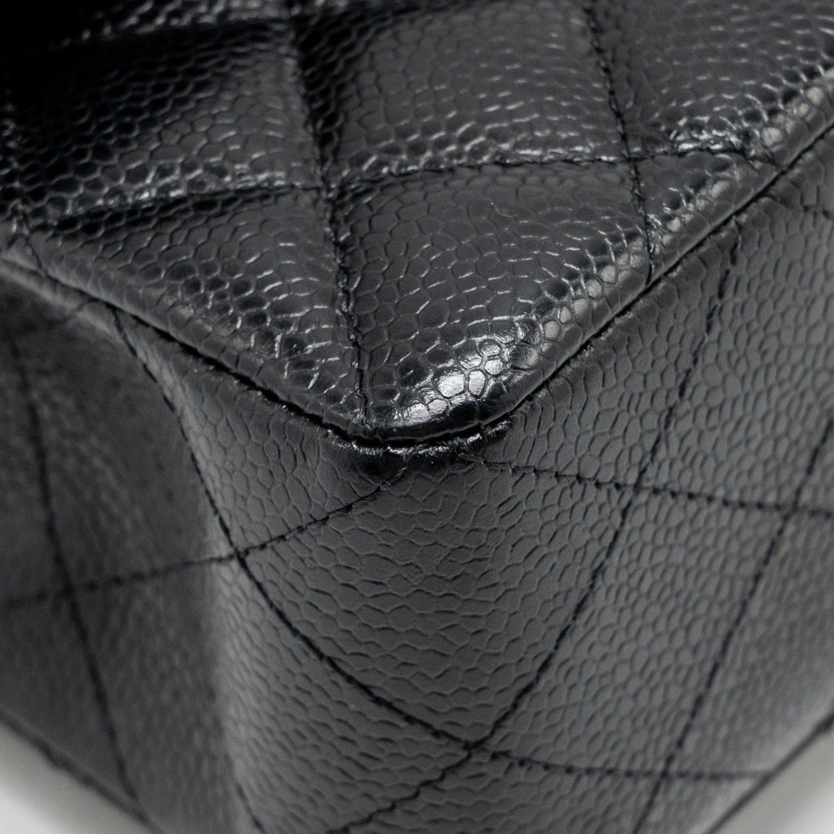 CHANEL SMALL CLASSIC DOUBLE FLAP BAG CAVIAR BLACK GHW (MICROCHIP)