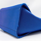 Chanel 21S Large Deauville Tote Shopping Bag Fluorescent Canvas/Leather Blue/Orange SHW