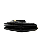 CHANEL WALLET ON CHAIN WITH POCKET BLACK CAVIAR GHW (MICROCHIP)