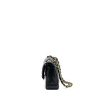 CHANEL SMALL CLASSIC FLAP BAG CAVIAR BLACK GHW (MICROCHIP)