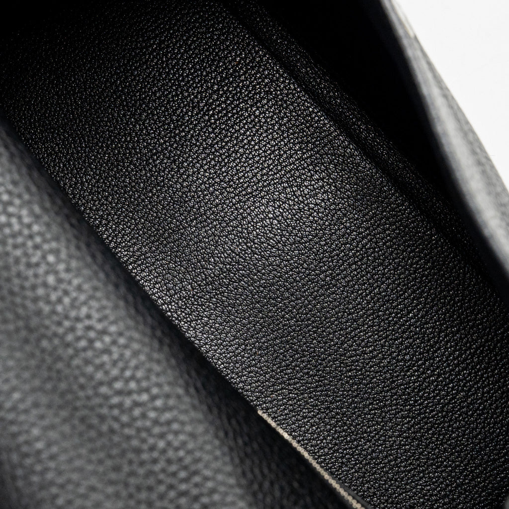 Hermes Kelly 28 Clemence Black SHW