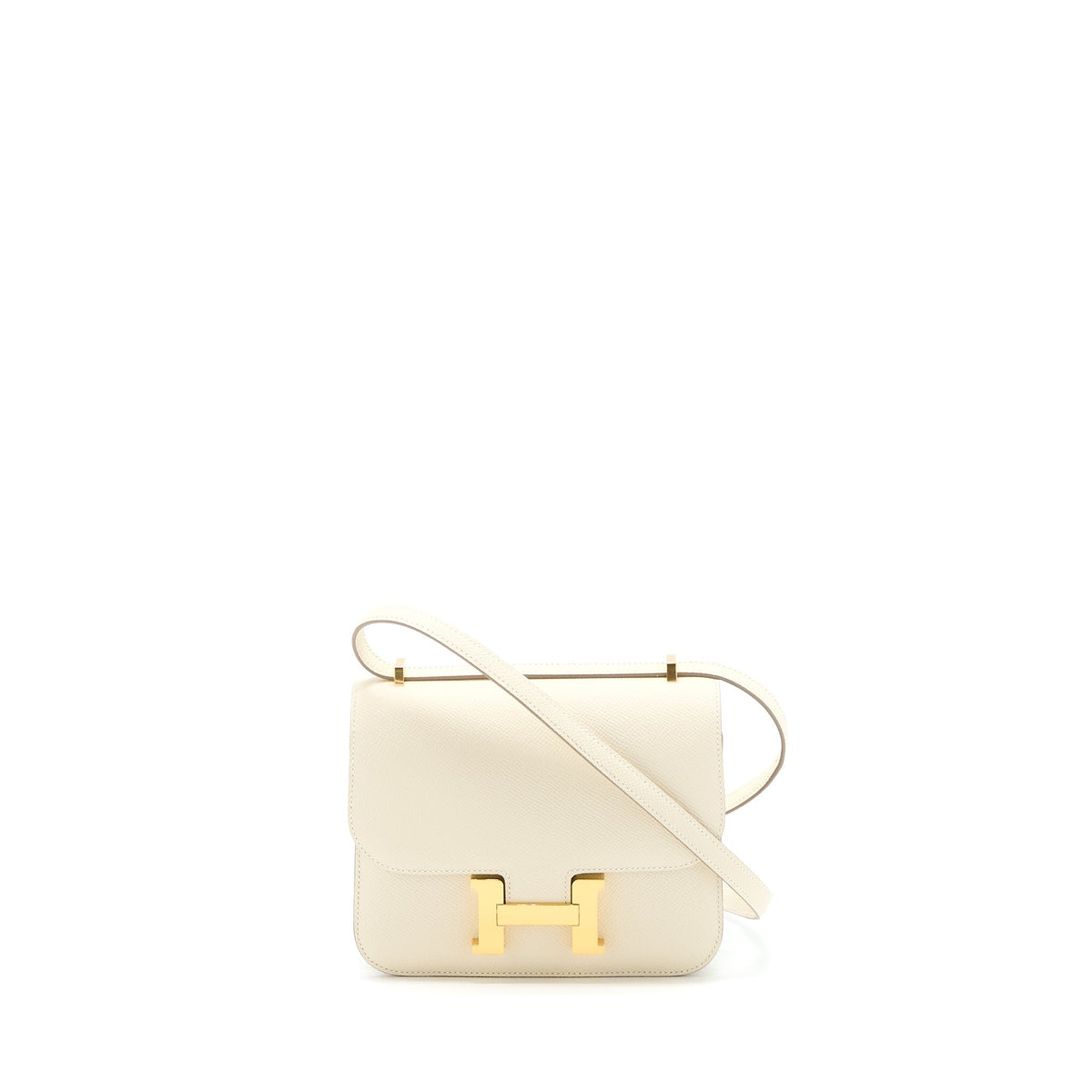 Hermes Mini Constance Epsom Craie GHW (New Version)