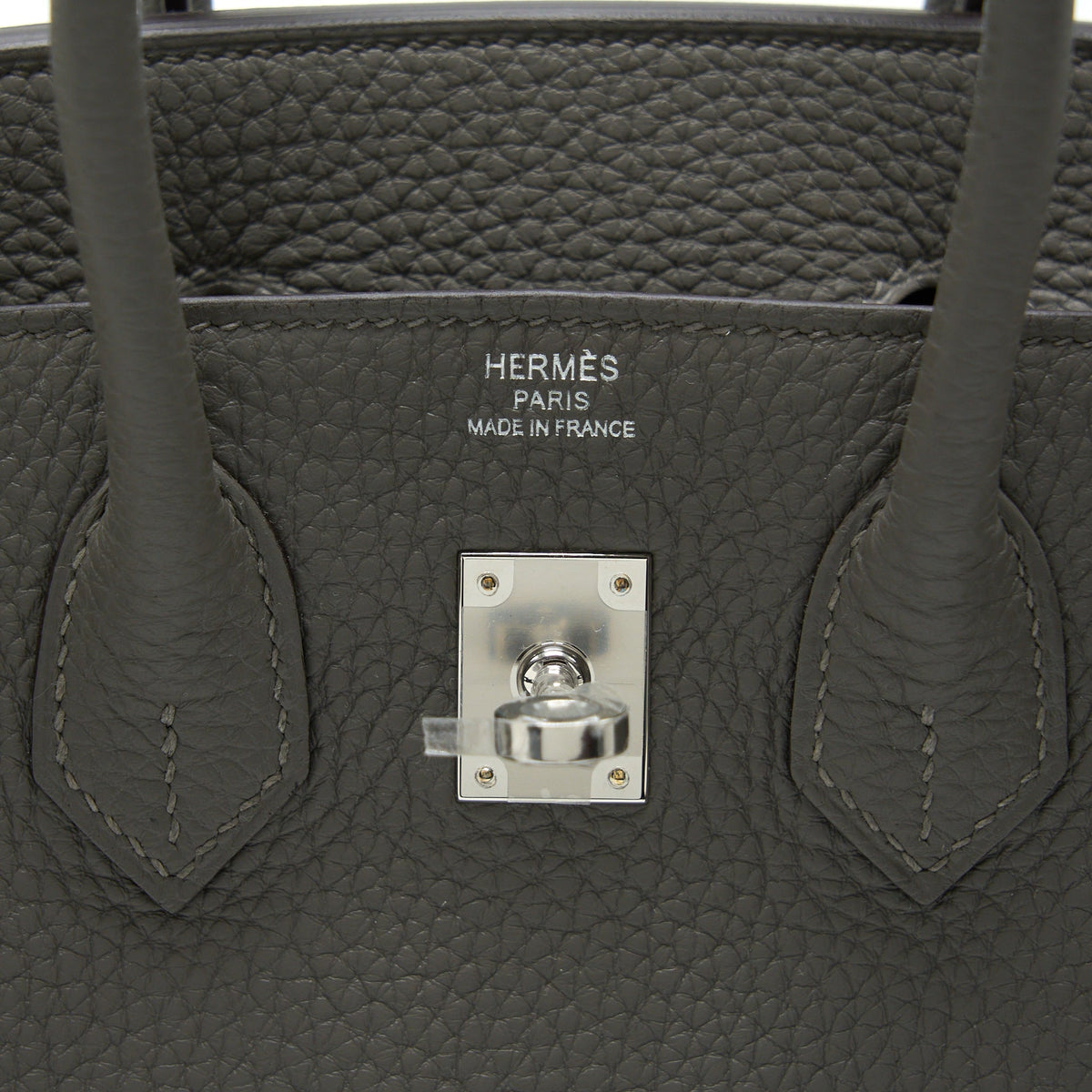 HERMES BIRKIN 25 TOGO GRIS MEYER SHW