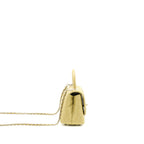 CHANEL EXTRA MINI COCO HANDLE CAVIAR GREEN LGHW (MICROCHIP)