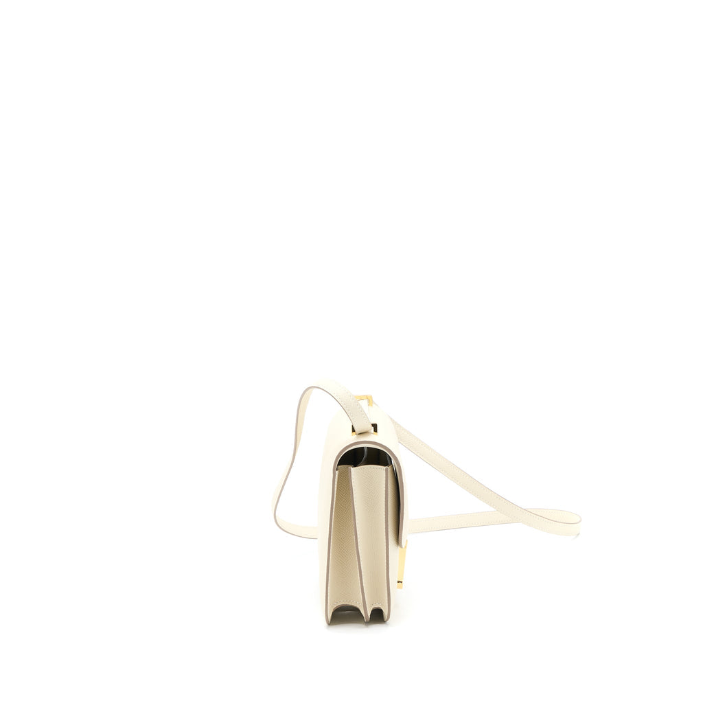 Hermes Mini Constance Epsom Craie GHW (New Version)