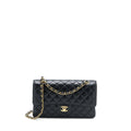 CHANEL MEDIUM CLASSIC DOUBLE FLAP BAG CAVIAR BLACK GHW (MICROCHIP)
