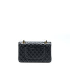 CHANEL MEDIUM CLASSIC DOUBLE FLAP BAG CAVIAR BLACK GHW (MICROCHIP)
