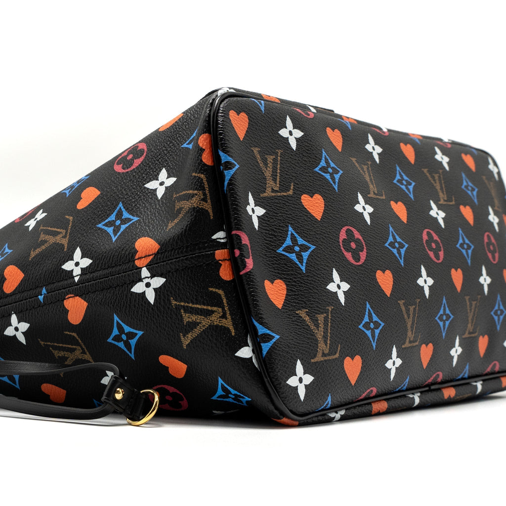 LOUIS VUITTON GAME ON NEVERFULL MM LIMITED EDITION MONOGRAM MULTICOLOURED CANVAS GHW
