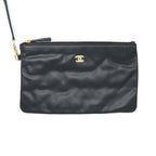 CHANEL 22 BAG MEDIUM SHINY CALFSKIN BLACK GHW (MICROCHIP)