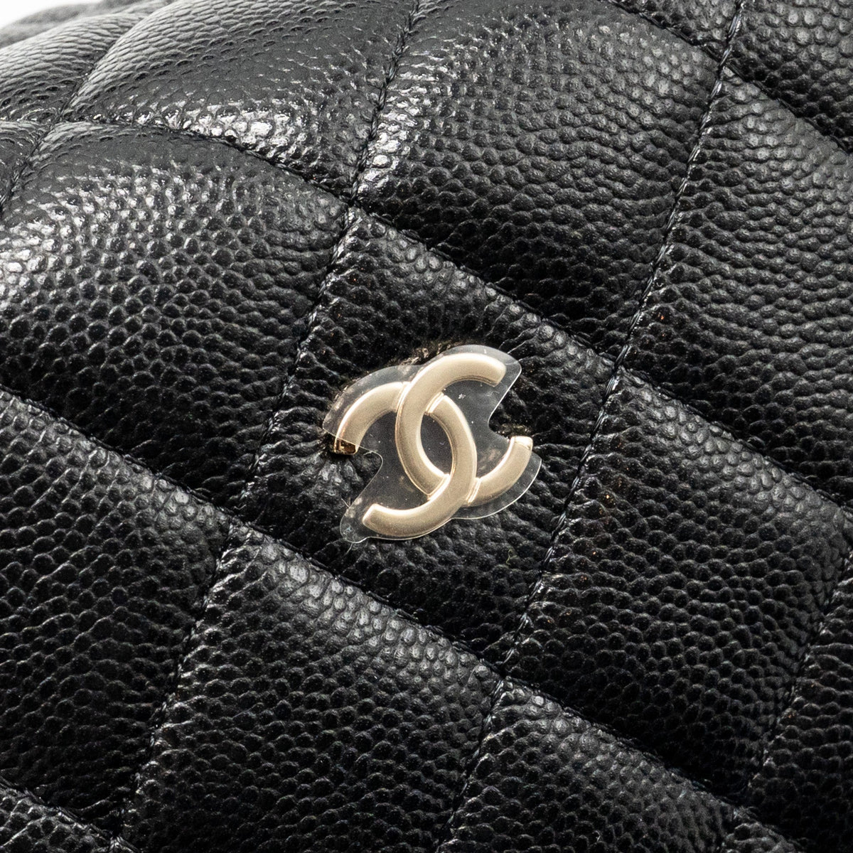 CHANEL 25C QUILTED HOBO BAG CAVIAR BLACK GHW (MICROCHIP)