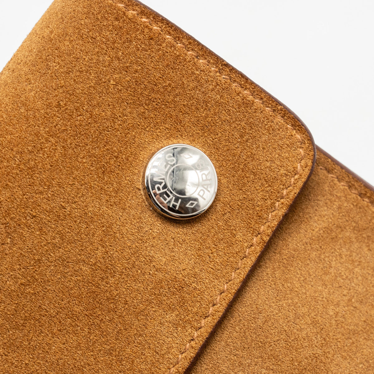 Hermes Hermesnap Suede / Swift Chamois / Sésame SHW