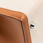 Hermes Kelly 25 Toile H/Swift Ecru-Beige/Gold SHW