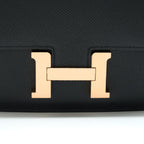 HERMES MINI CONSTANCE EPSOM BLACK RGHW