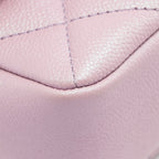 CHANEL 21K MY PERFECT MINI FLAP BAG CAVIAR IRIDESCENT PINK GHW (MICROCHIP)