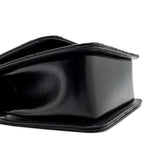 CHANEL 24C GOLD CRUSH MINI FLAP BAG CALFSKIN BLACK GHW (MICROCHIP)