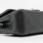 CHANEL MINI RECTANGULAR FLAP BAG CAVIAR BLACK SHW