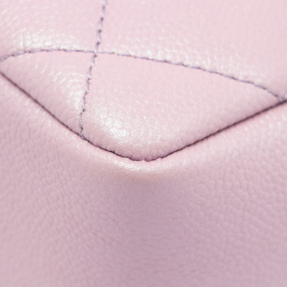 CHANEL 21K MY PERFECT MINI FLAP BAG CAVIAR IRIDESCENT PINK GHW (MICROCHIP)