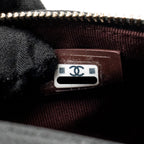 CHANEL 25C QUILTED HOBO BAG CAVIAR BLACK GHW (MICROCHIP)
