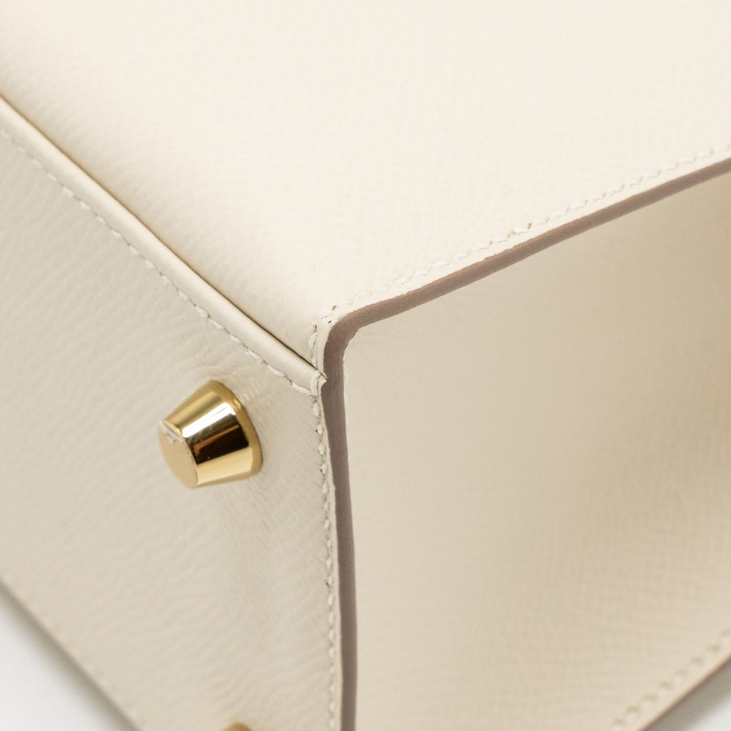 Hermes Kelly 25 Special Order Epsom Craie/Gold LGHW