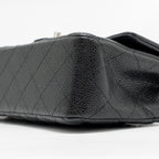 CHANEL MINI RECTANGULAR FLAP BAG CAVIAR BLACK SHW