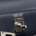 Hermes Kelly Danse Evercolor Blue Nuit SHW