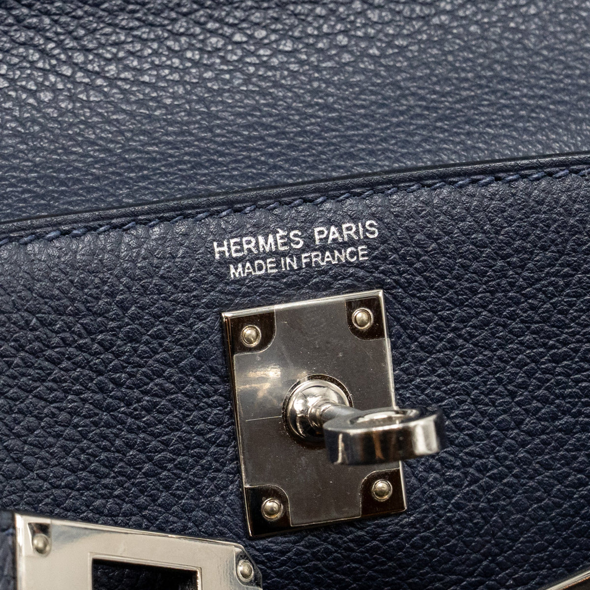 Hermes Kelly Danse Evercolor Blue Nuit SHW