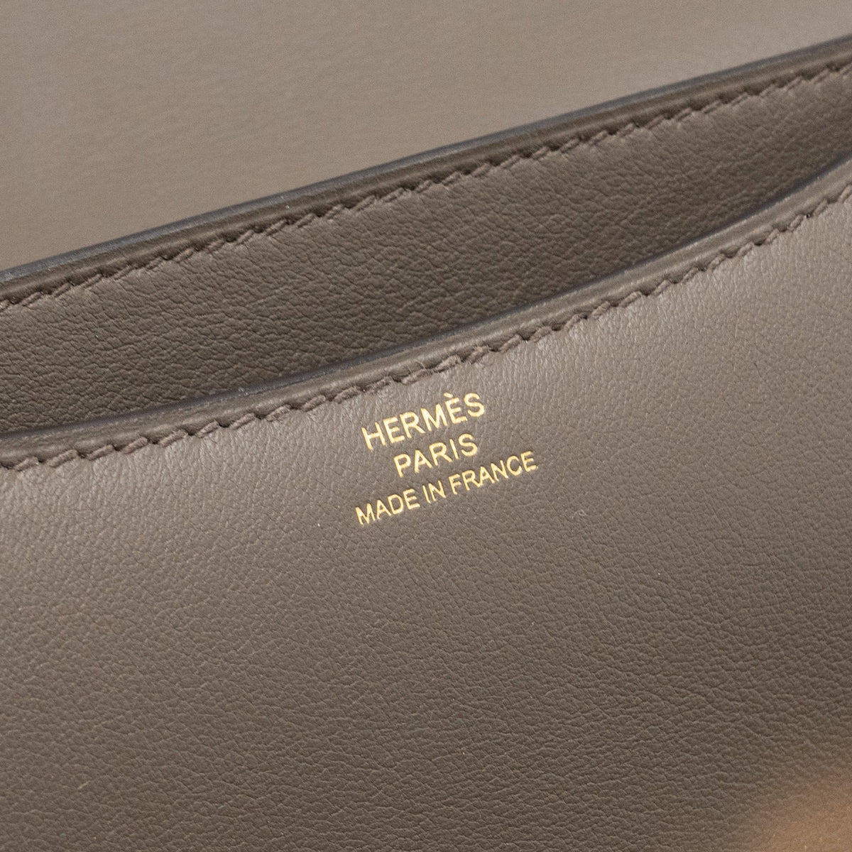 Hermes Mini Constance Swift 8F Gris Etain RGHW