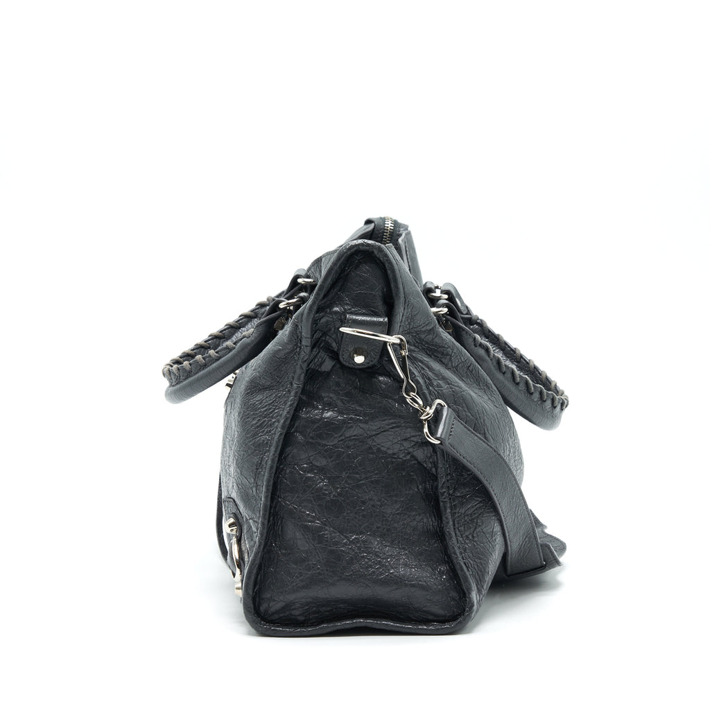 BALENCIAGA MEDIUM GIANT CITY BAG GREY WITH SHW