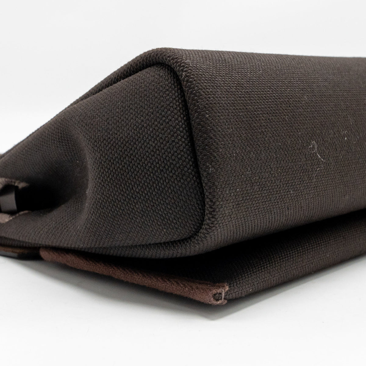 Hermes herbag mini canvas / hunter leather ebene GHW