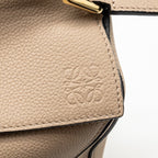 LOEWE SMALL PUZZLE BAG SOFT GRAINED CALFSKIN SAND GHW
