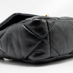 CHANEL SMALL 19 BAG LAMBSKIN BLACK MULTICOLOR HARDWARE (MICROCHIP)
