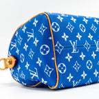 LOUIS VUITTON SPEEDY P9 BANDOULIERE 25 MONOGRAM SOFT CALFSKIN BLEU GHW