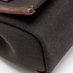 Hermes herbag mini canvas / hunter leather ebene GHW