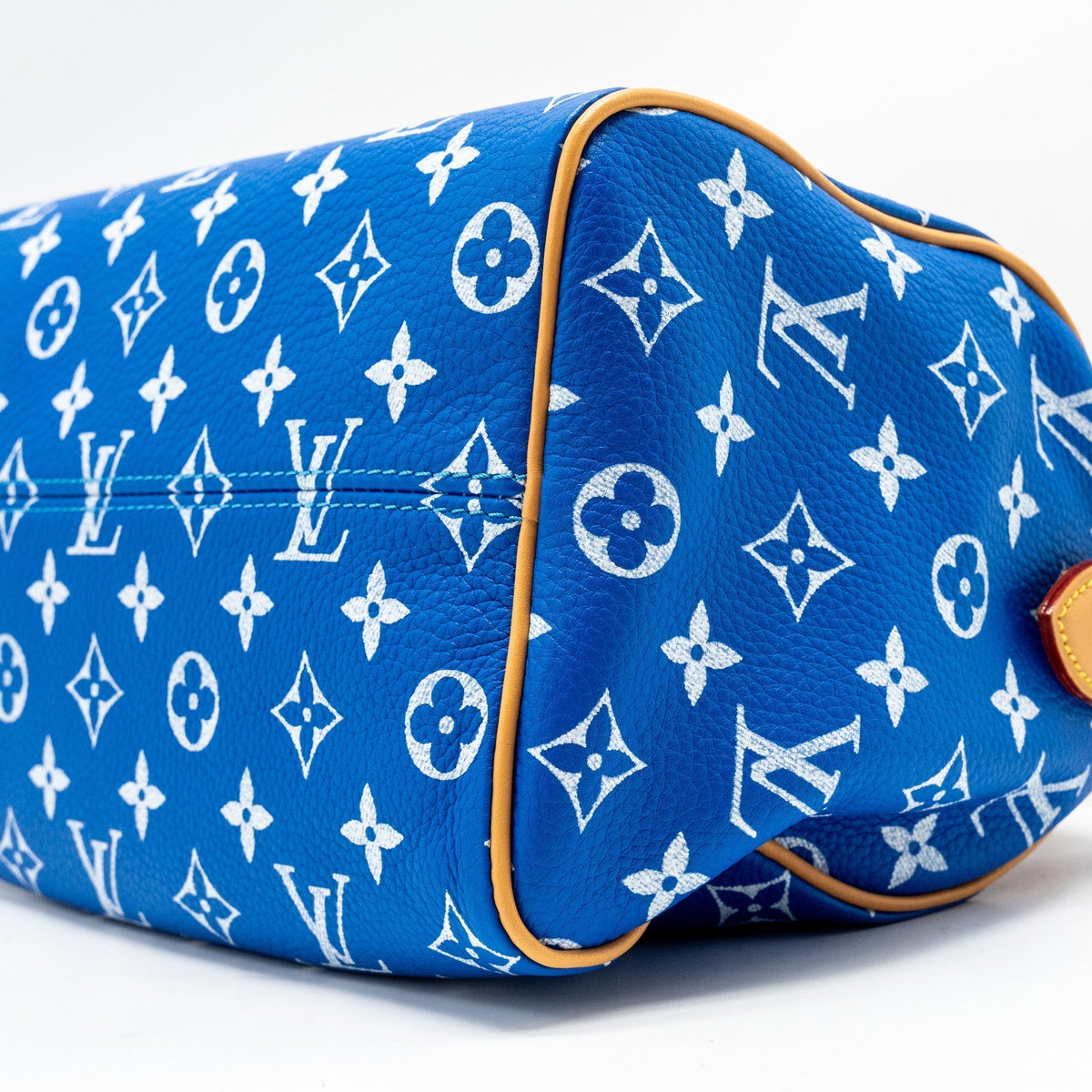 LOUIS VUITTON SPEEDY P9 BANDOULIERE 25 MONOGRAM SOFT CALFSKIN BLEU GHW