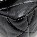 CHANEL SMALL 19 BAG LAMBSKIN BLACK MULTICOLOR HARDWARE (MICROCHIP)