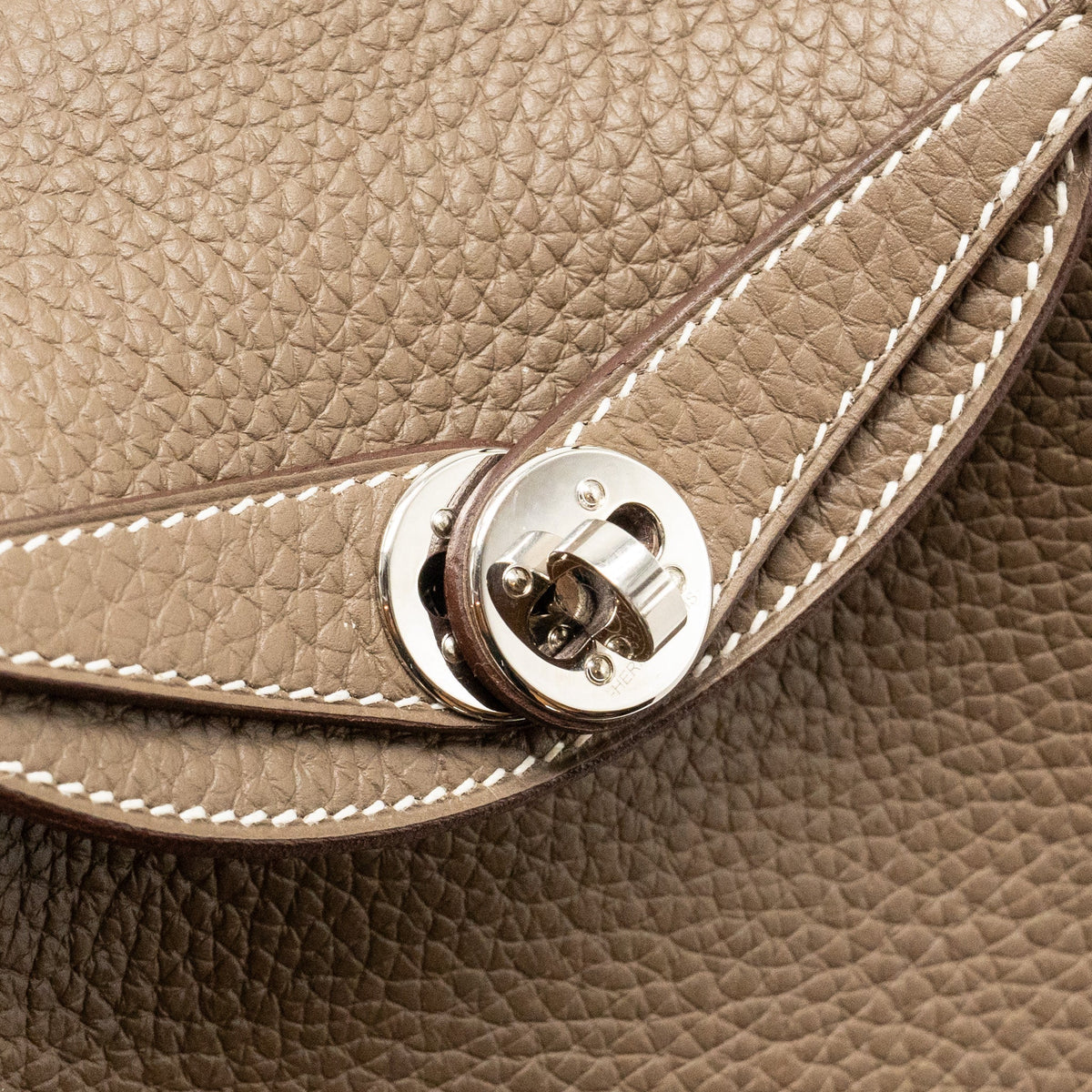 Hermes Mini Lindy Clemence Etoupe SHW