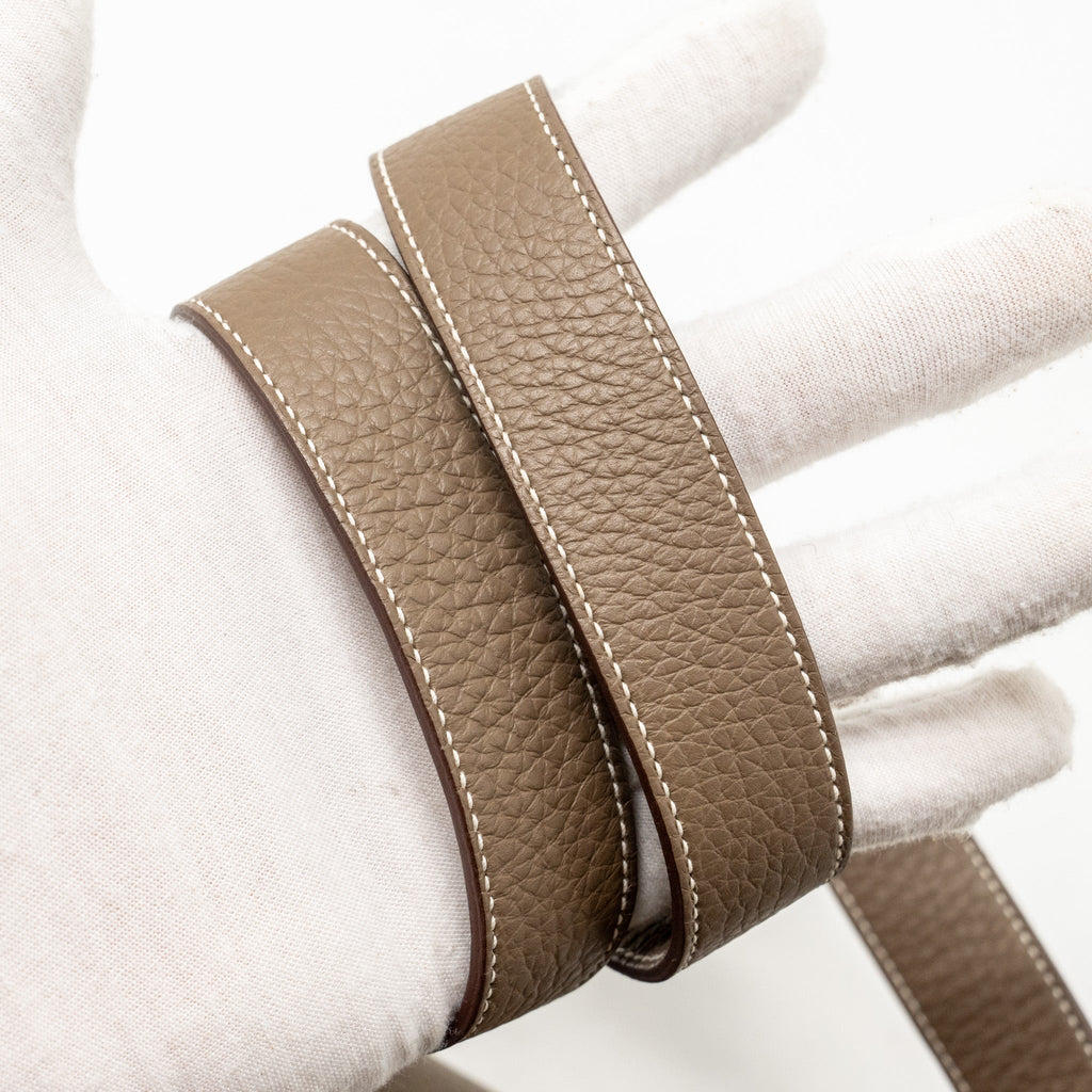 Hermes Mini Lindy Clemence Etoupe SHW