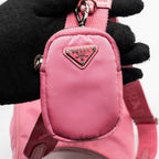 PRADA RE-EDITION 2005 NYLON/ LEATHER PINK SHW