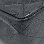 CHANEL JUMBO CLASSIC FLAP BAG CAVIAR BLACK SHW