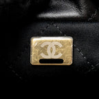 CHANEL MINI 22 BAG CALFSKIN BLACK GHW (MICROCHIP)