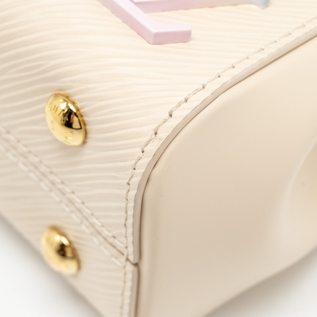LOUIS VUITTON CLUNNY MINI EPI CREAM WHITE/MULTICOLOUR STRAP SHW