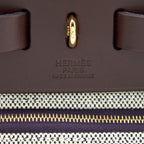HERMES HERBAG 31 CASSIS/ECRU/NOIR/ROUGE SELLIER GHW