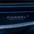 Chanel Mini Rectangular Flap Bag Lambskin Navy SHW