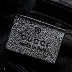 GUCCI MINI GG MARMONT MATELASSE BAG SEQUIN BLACK SHW
