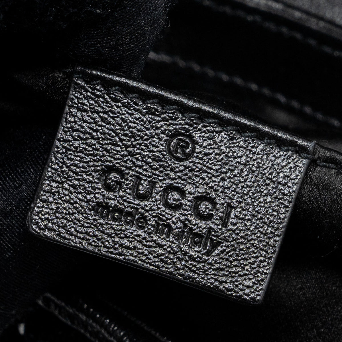 GUCCI MINI GG MARMONT MATELASSE BAG SEQUIN BLACK SHW