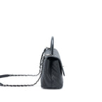 CHANEL MEDIUM COCO HANDLE CHEVRON CAVIAR BLACK SHW