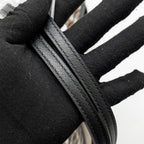 GOYARD SAINT LOUIS PM TOTE GOYARDINE CANVAS/CALFSKIN BLACK SHW