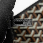 GOYARD SAINT LOUIS PM TOTE GOYARDINE CANVAS/CALFSKIN BLACK SHW