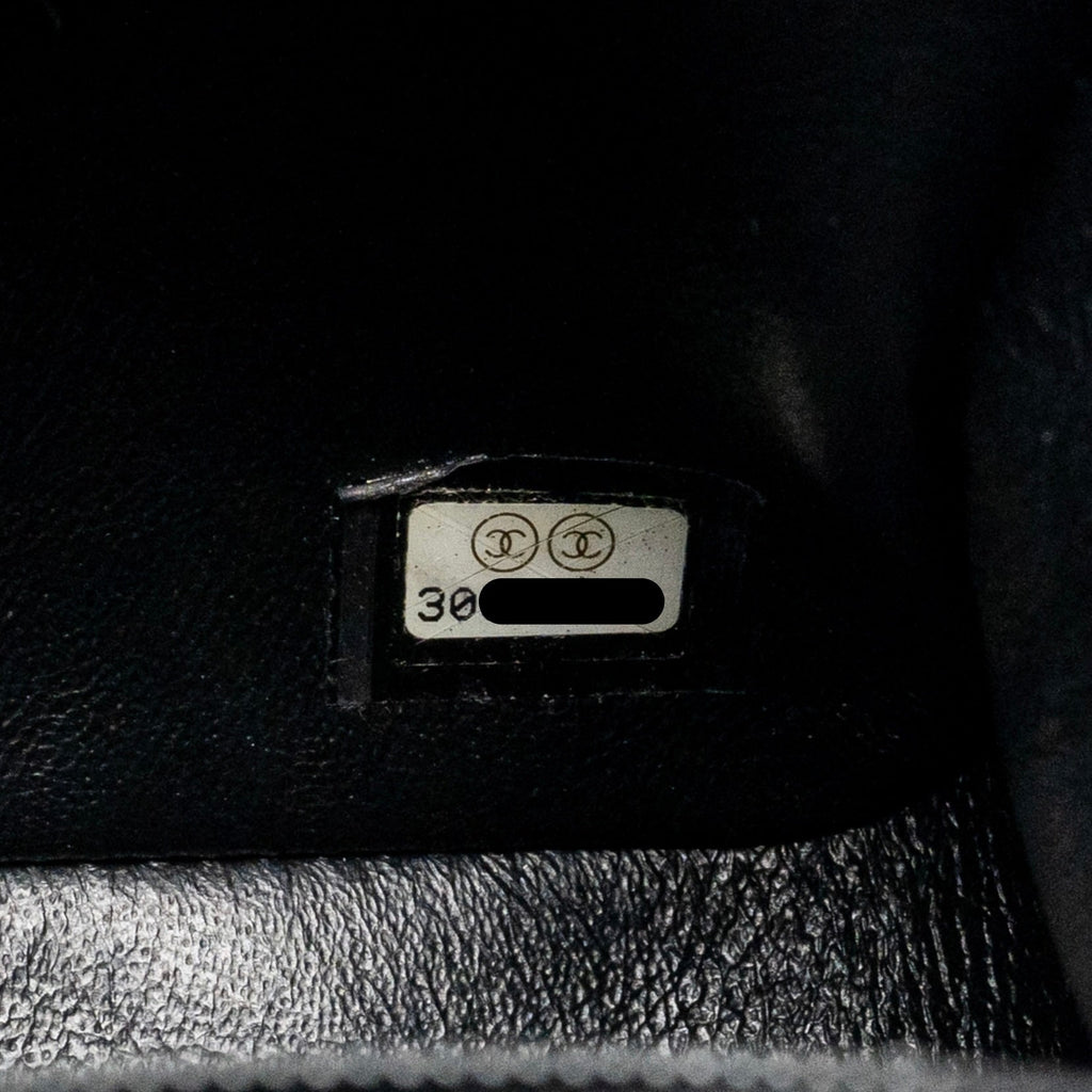 CHANEL MINI SQUARE FLAP BAG LAMBSKIN BLACK GHW